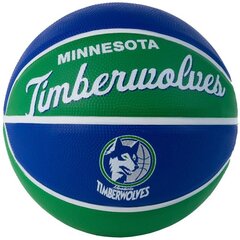 Krepšinio kamuolys Wilson Team Retro Minnesota Timberwolves Mini Ball WTB3200XBMIN, 3 dydis kaina ir informacija | Krepšinio kamuoliai | pigu.lt