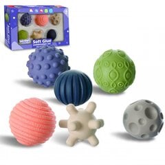 Sensoriniai kamuoliukai Woopie, 6 vnt kaina ir informacija | Žaislai kūdikiams | pigu.lt