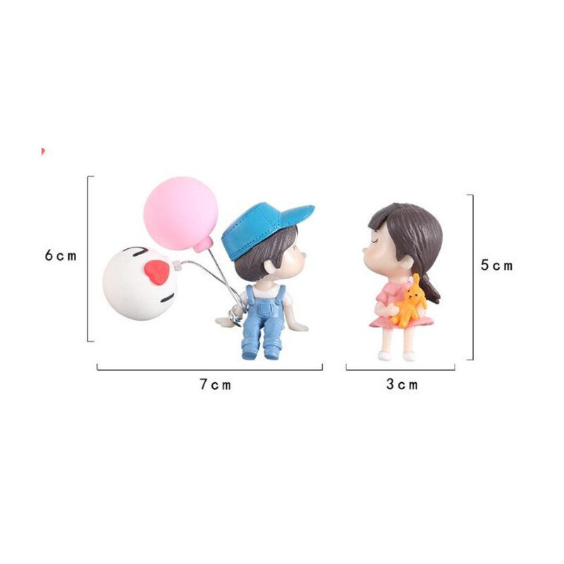 Automobilio dekoracija 1life Berniukas ir mergaitė su balionais kaina ir informacija | Auto reikmenys | pigu.lt