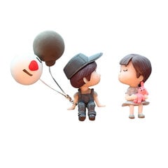 Украшение автомобиля мальчик и девочка с воздушными шарами цена и информация | Автопринадлежности | pigu.lt