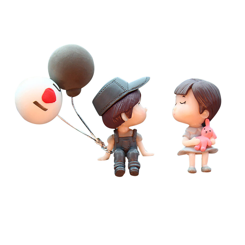 Automobilio dekoracija 1life Berniukas ir mergaitė su balionais kaina ir informacija | Auto reikmenys | pigu.lt