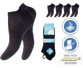 Sportinės kojinės unisex Footstar 79505, juodos, 4 poros kaina ir informacija | Vyriškos kojinės | pigu.lt