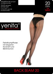 Колготки женские Yenita Back Seam, чёрные, 20 DEN цена и информация | Колготки | pigu.lt