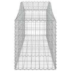 Išlenkti gabiono krepšiai, 3vnt., 200x50x60/80cm цена и информация | Заборы и принадлежности к ним | pigu.lt