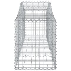 Išlenkti gabiono krepšiai, 15vnt., 200x50x60/80cm цена и информация | Заборы и принадлежности к ним | pigu.lt