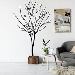 Виниловая наклейка на стену силуэт дерева Ботанический декор интерьера - 140 х 88 см цена и информация | Интерьерные наклейки | pigu.lt