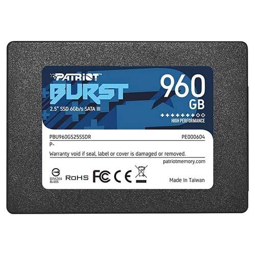 Patriot Burst 2.5" 960GB цена и информация | Vidiniai kietieji diskai (HDD, SSD, Hybrid) | pigu.lt