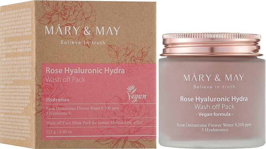Veido kaukė Mary & May Rose Hyaluronic Hydra, 150 ml kaina ir informacija | Veido kaukės, paakių kaukės | pigu.lt