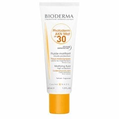 BIODERMA Photoderm AKN Mat SPF 30+ Apsauga nuo saulės skystis 40 ml kaina ir informacija | Kremai nuo saulės | pigu.lt