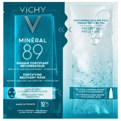 VICHY Mineral 89 Stangrinantis jauninantis kaukė-салфетка veidui kaina ir informacija | Veido kaukės, paakių kaukės | pigu.lt