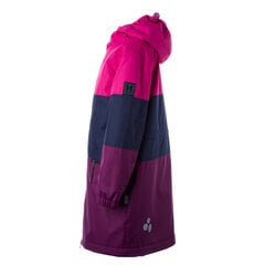 Утепленная парка для девочек весна-осень Huppa HANKA 1, фуксия-бордовая цена и информация | Куртки, пальто для девочек | pigu.lt