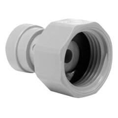 Переходник с вставной посадкой с плоским концом PI451214FS John Guest Grey Acetal Female Adaptor Flat End 3⁄8″ × 1⁄2″ (BSP Thread) цена и информация | Фильтры для воды, чистящие устройства | pigu.lt