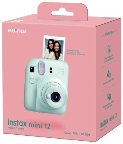 Fujifilm Instax Mini 12, Mint Green kaina ir informacija | Momentiniai fotoaparatai | pigu.lt