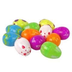 Velykinių kiaušinių rinkinys Lean Toys Squishy, 12 vnt. kaina ir informacija | Lavinamieji žaislai | pigu.lt