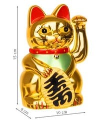 Китайский символ счастья Maneki-Neko, золотая цена и информация | Другие оригинальные подарки | pigu.lt