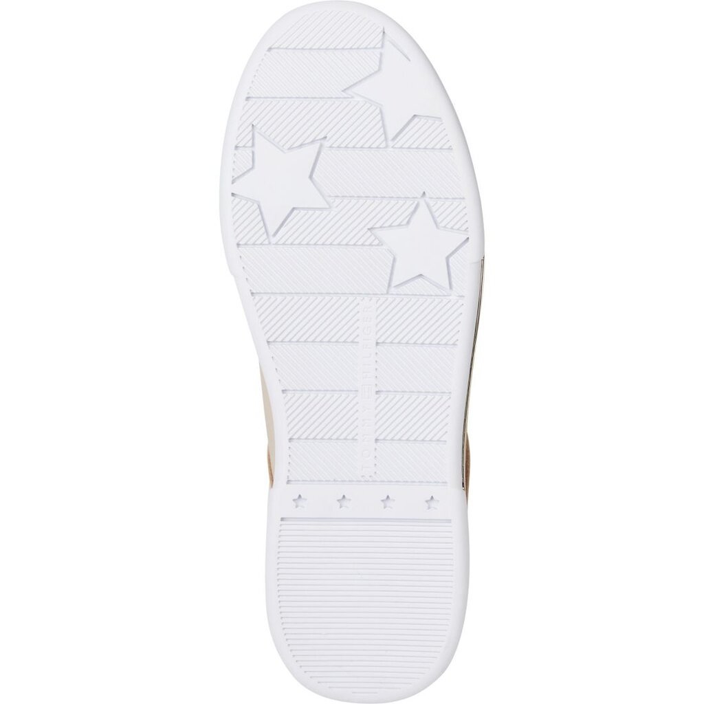 Tommy Hilfigier laisvalaikio bateliai moterims Court sneaker, smėlio spalvos цена и информация | Sportiniai bateliai, kedai moterims | pigu.lt