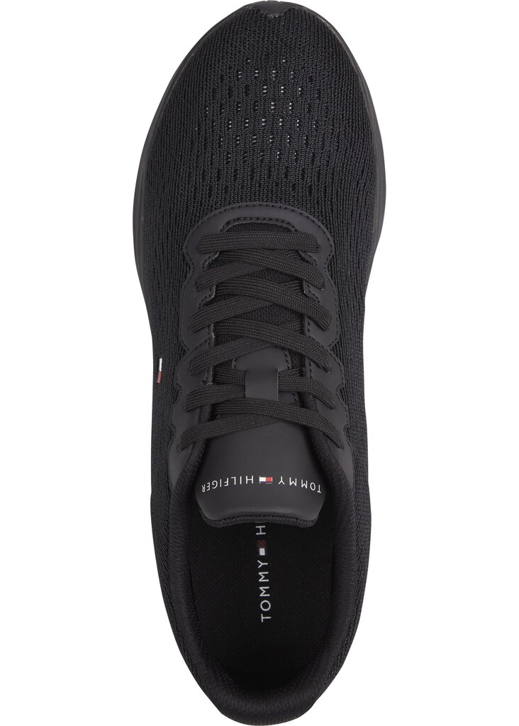 Tommy Hilfigier laisvalaikio batai vyrams Lightweight knit flag shoe, juodi kaina ir informacija | Kedai vyrams | pigu.lt