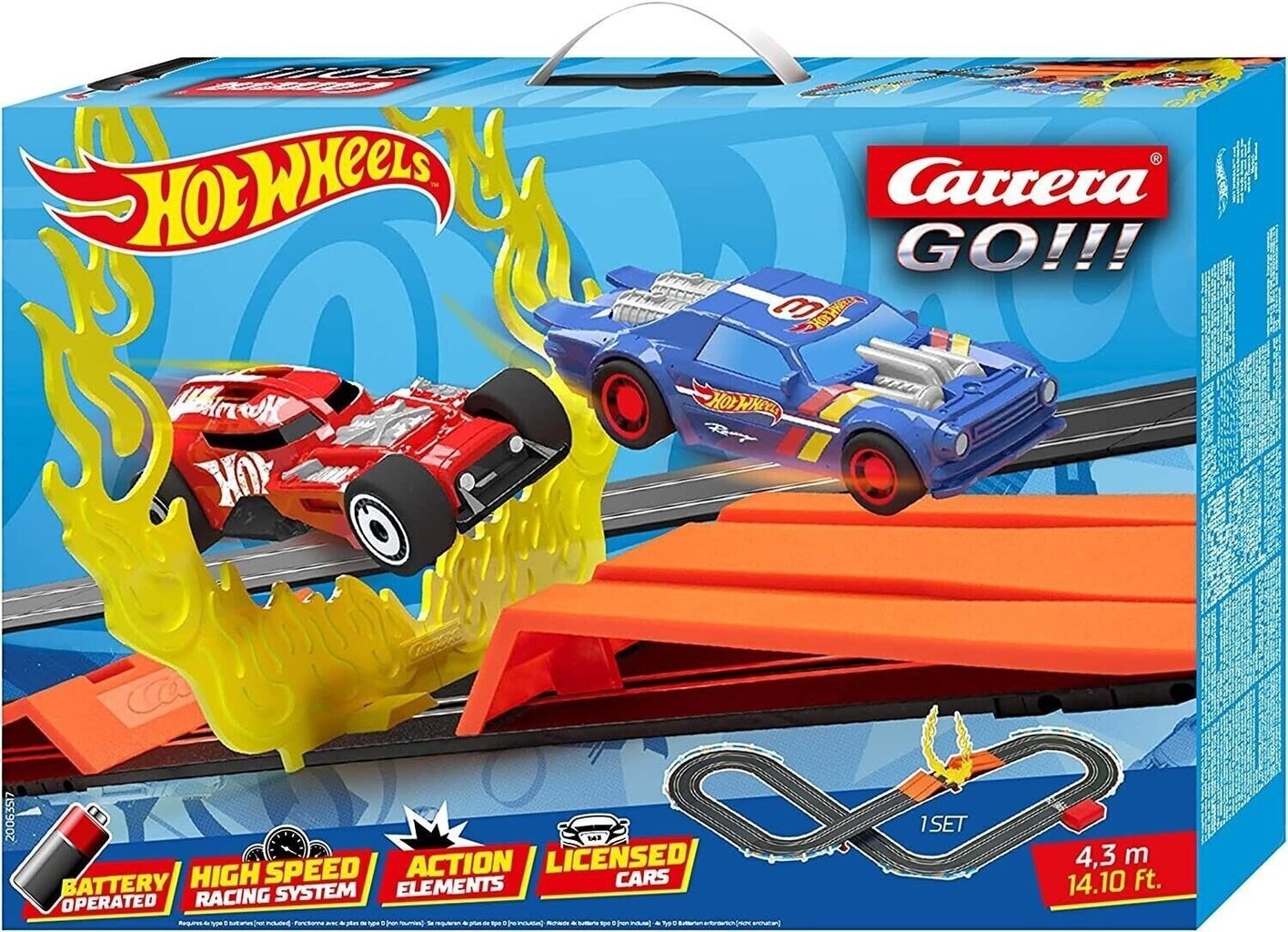 Lenktynių trasa Hot Wheels Carrera Go kaina ir informacija | Žaislai berniukams | pigu.lt