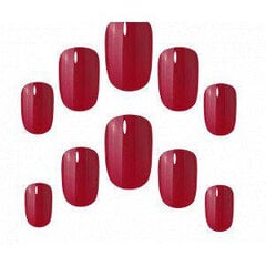 Priklijuojami nagai Elegant Touch Rich Red, 24 vnt kaina ir informacija | Manikiūro, pedikiūro priemonės | pigu.lt