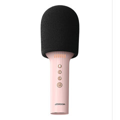 Joyroom wireless karaoke microphone with Bluetooth 5.0 speaker 1200mAh pink (JR-MC5 Pink) цена и информация | Микрофоны | pigu.lt