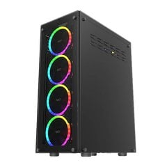 Darkflash Phantom Computer Case + 6 fans (black) цена и информация | Корпуса | pigu.lt