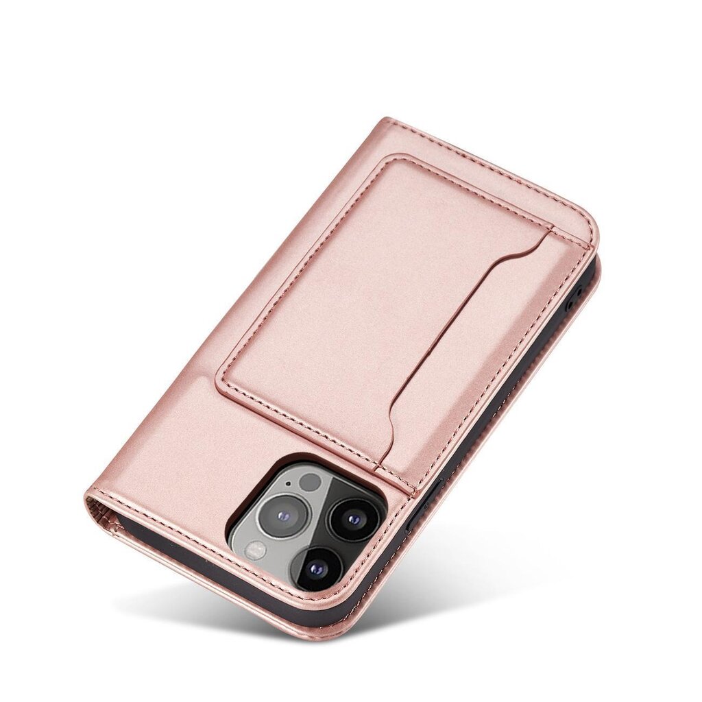 Magnet Card Case, rožinis kaina ir informacija | Telefono dėklai | pigu.lt