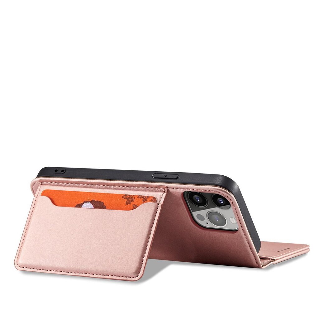 Magnet Card Case, rožinis kaina ir informacija | Telefono dėklai | pigu.lt
