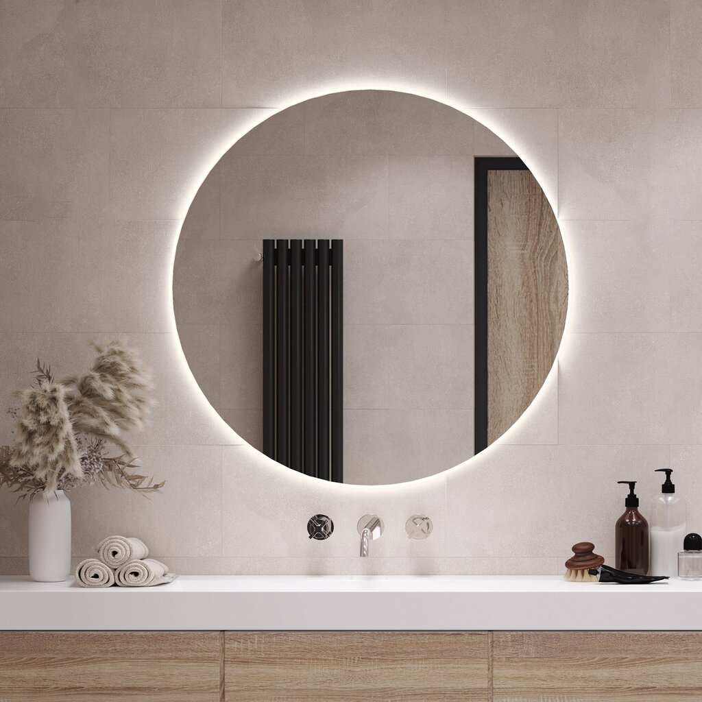Sieninis veidrodis Tulup, Ø80 cm kaina ir informacija | Veidrodžiai | pigu.lt