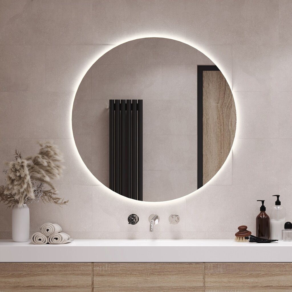 Sieninis veidrodis Tulup, Ø90 cm цена и информация | Veidrodžiai | pigu.lt
