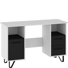 Компьютерный письменный стол BOS-01, Белый/черный глянцевый цена и информация | Компьютерные, письменные столы | pigu.lt