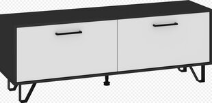 ТВ столик, черный/белый цена и информация | Тумбы под телевизор | pigu.lt