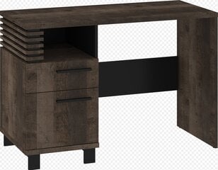 Письменный стол Lamir, коричневый/черный цвет цена и информация | Компьютерные, письменные столы | pigu.lt