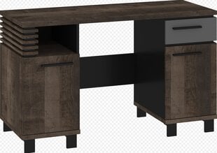Письменный стол Lamir, коричневый/черный цвет цена и информация | Компьютерные, письменные столы | pigu.lt