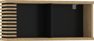 Полка Lamir-07, коричневый/черный цвет цена и информация | Полки | pigu.lt