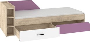 Кровать Pax-07, коричневый/фиолетовый цвет цена и информация | Кровати | pigu.lt