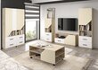 TV staliukas Meblocross Pax-21, rudas/baltas/smėlio kaina ir informacija | TV staliukai | pigu.lt
