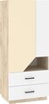 Шкаф Meblocross Pax-22, коричневый/белый/бежевый цвет