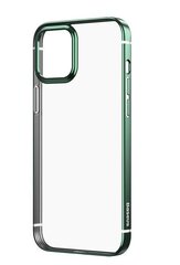 Baseus Shining Case Гибкий гелевый чехол с блестящей металлической рамкой для iPhone 12 mini Темно-зеленый цена и информация | Чехлы для телефонов | pigu.lt