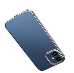 Baseus Shining Case Гибкий гелевый чехол с блестящей металлической рамкой для iPhone 12 mini Moonlight silver цена и информация | Чехлы для телефонов | pigu.lt
