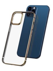 Черный силиконовый чехол Baseus Shining Case (Anti-fall) gold  для iPhone 12 mini цена и информация | Чехлы для телефонов | pigu.lt