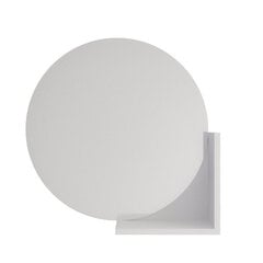 Круглое белое зеркало Skandica LUCIJA с полкой / диаметр 60 см цена и информация | Зеркала | pigu.lt
