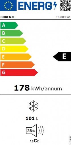 Gorenje FIU609EA1 kaina ir informacija | Šaldikliai, šaldymo dėžės | pigu.lt