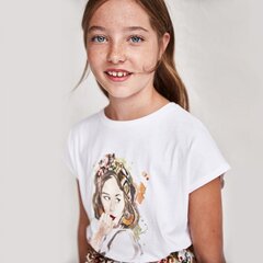 Mayoral футболка для девочки с коротким рукавом 6014-76 цена и информация | Рубашки для девочек | pigu.lt