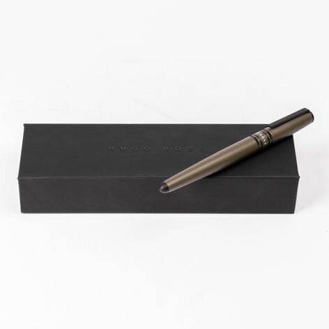 Hugo Boss rašiklis Illusion Gear Khaki, juodas цена и информация | Verslo dovanos | pigu.lt