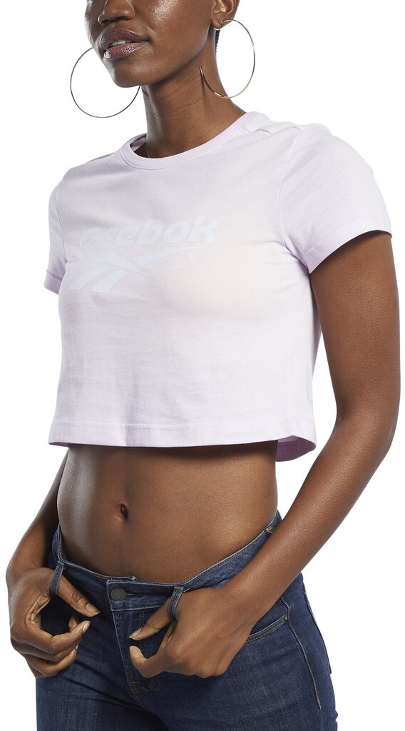 Marškinėliai moterims Reebok, rožiniai kaina ir informacija | Marškinėliai moterims | pigu.lt