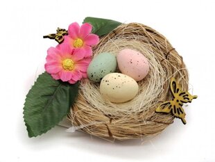 Velykų dekoras su kiaušiniais, 13 x 12 x 5 cm kaina ir informacija | Dekoracijos šventėms | pigu.lt