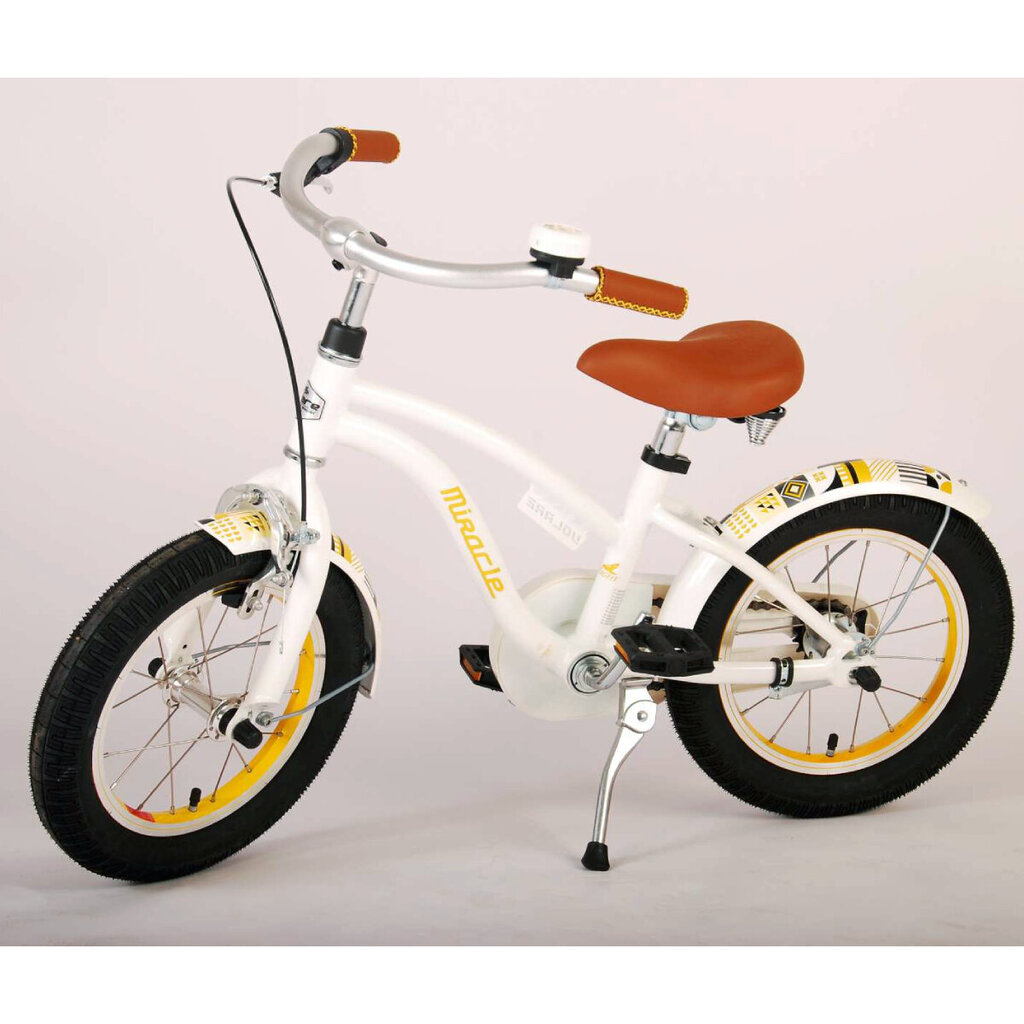 Vaikiškas dviratis Volare 14", baltas kaina ir informacija | Dviračiai | pigu.lt