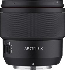 Samyang AF 75mm f/1.8 объектив для Fujifilm цена и информация | Объективы | pigu.lt