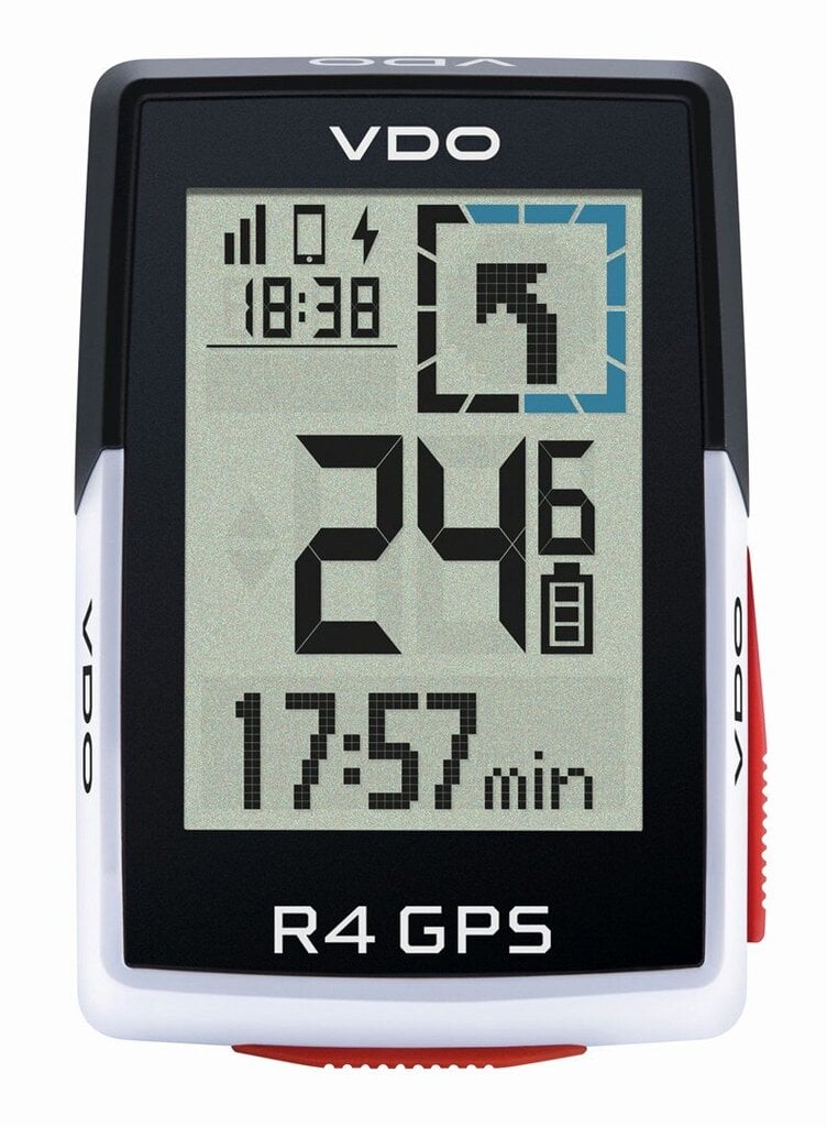 Dviračio kompiuteris VDO R4 GPS Top Mount Set kaina ir informacija | Dviračių kompiuteriai, navigacija | pigu.lt