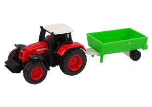 Traktoriaus su priedais LeanToys 1:64 kaina ir informacija | Žaislai berniukams | pigu.lt
